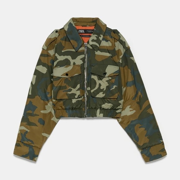 zara cropped camo jacket